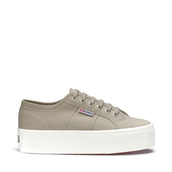 Superga 2790 Platform Grey Platform Sneakers - Women's USA | US6245848